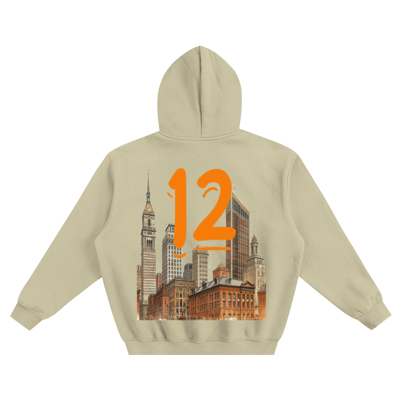 SHEDEURIAN Cleveland Skyline 12 Hoodie