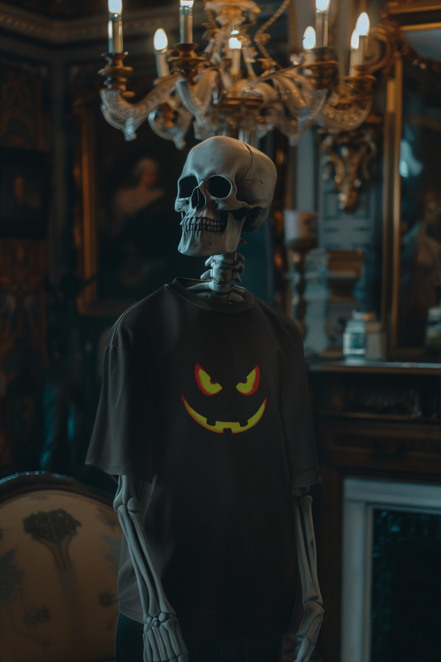 Men's Spooky "Jack O Lantern" Halloween Graphic Tee