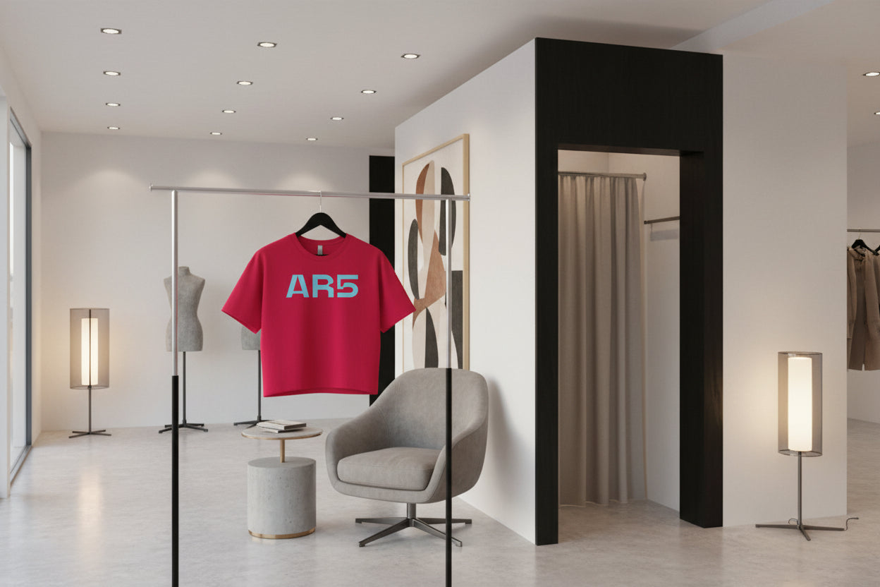 Red - AR5 Crop Tee- FRONT