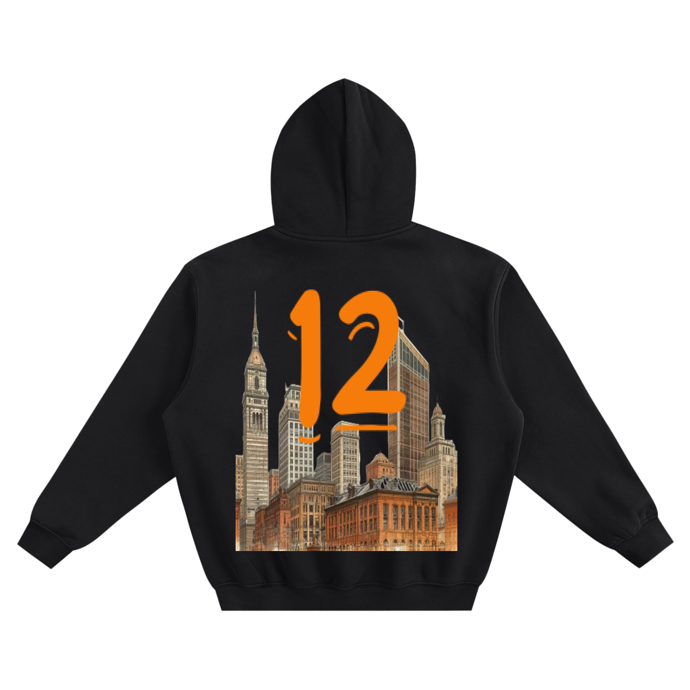 SHEDEURIAN Cleveland Skyline 12 Hoodie