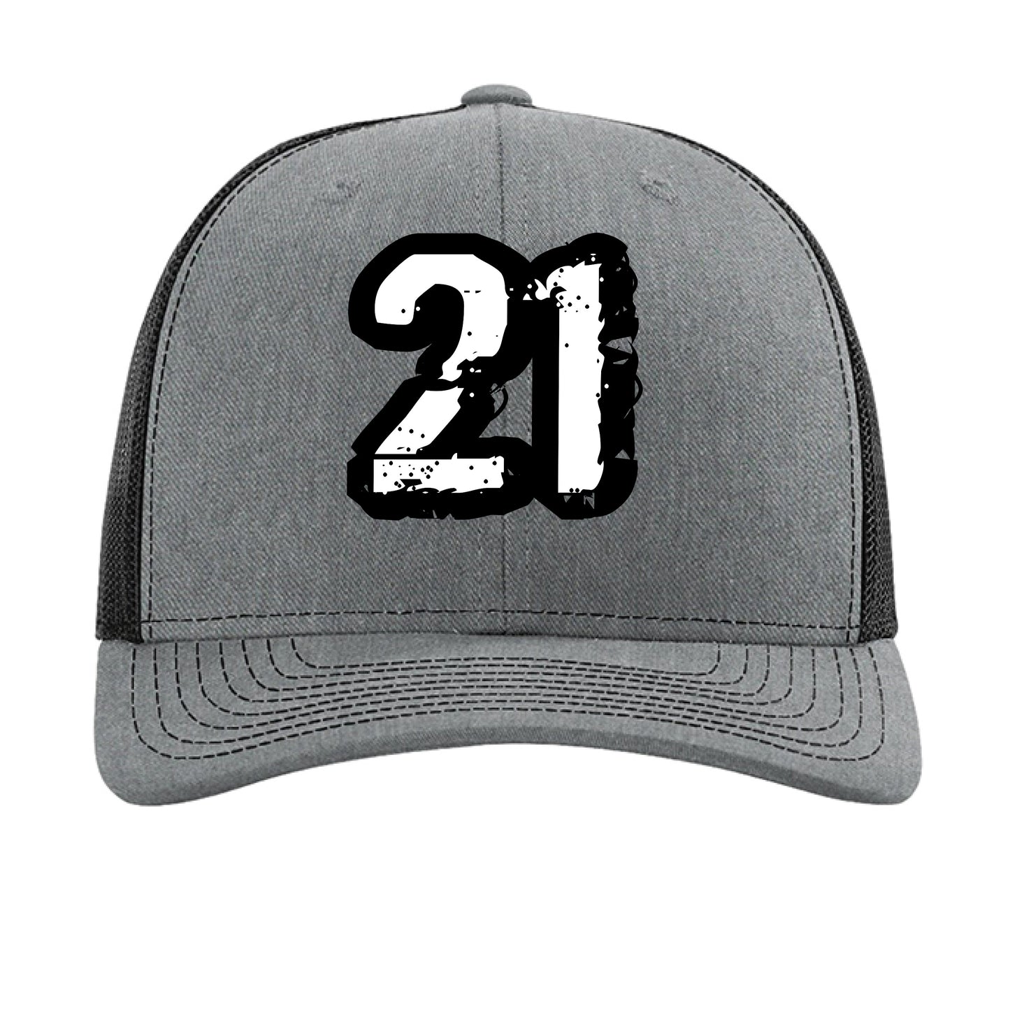 Heather Grey/ Black - FRONT
