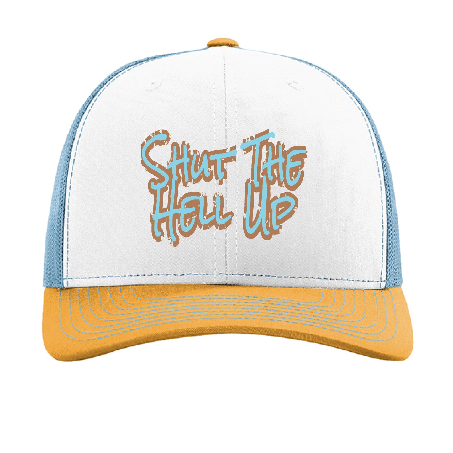 White/ Columbia Blue/ Yellow - FRONT